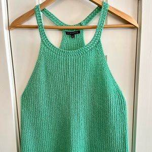 Women’s Mint Green Racerback Sweater Tank
